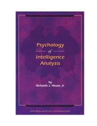 cover of the book Psychology of intelligence analysis