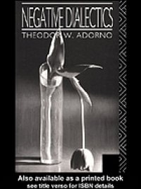 cover of the book Negative dialectics