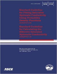 cover of the book Standard guideline for fitting saturated hydraulic conductivity using probability density function (ASCE/EWRI 50-08) ; standard guideline for calculating the effective saturated hydraulic conductivity (ASCE/EWRI 51-08)