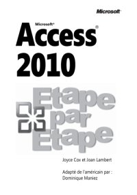 cover of the book Microsoft Access 2010 : étape par étape