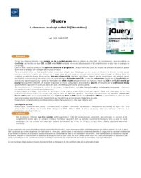 cover of the book jQuery : le framework JavaScript du Web 2.0