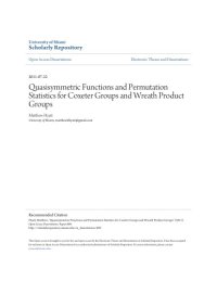 cover of the book Quasisymmetric Functions and Permutation Statistics for Coxeter Groups and Wreath Product Groups