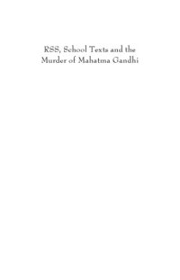 cover of the book RSS, School Texts and the Murder of Mahatma Gandhi