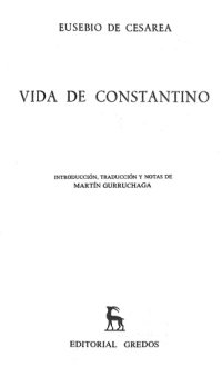 cover of the book Vida de Constantino