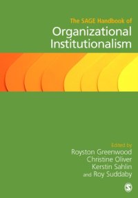 cover of the book The SAGE Handbook of Organizational Institutionalism