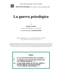 cover of the book La Guerra Psicológica