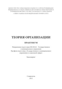 cover of the book Теория организации : практикум : Направление подготовки 081100.62 – Государственное и муниципальное управление. Профиль подготовки «Государственное и муниципальное управление в социальной сфере». Бакалавриат