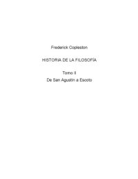 cover of the book Historia de la Filosofía Tomo 2: De San Agustín a Escoto