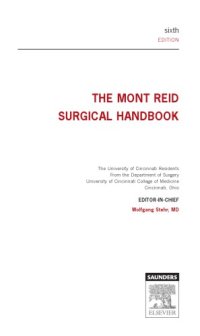 cover of the book The Mont Reid Surgical Handbook