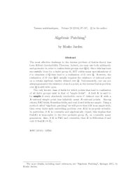 cover of the book Algebraic Patching (lecture notes)