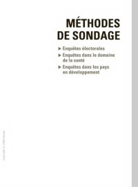 cover of the book Méthodes de sondage