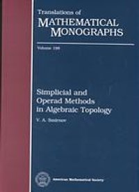 cover of the book Simplicial and operad methods in algebraic topology