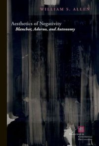 cover of the book Aesthetics of Negativity: Blanchot, Adorno, and Autonomy