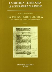 cover of the book La prosa d’arte antica. Dal VI secolo a.C. all’età della Rinascenza