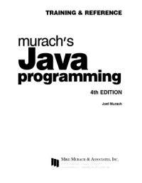 cover of the book Murach’s Java Programming