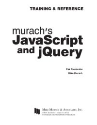 cover of the book Murach’s javascript and jQuery