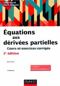 cover of the book Équations aux dérivées partielles : cours et exercices corrigés