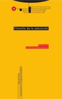 cover of the book Filosofía de la educación