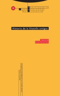 cover of the book Historia de la filosofía antigua