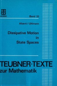 cover of the book Dissipative motion in state spaces