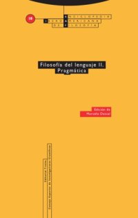 cover of the book Filosofía del lenguaje II. Prágmática