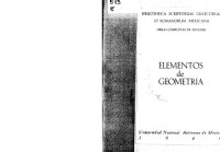 cover of the book Elementos de Geometría / Precedidos de Los fundamentos de la Geometría por D. Hilbert - Volumen 1, Libros I-II.