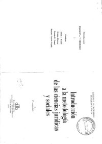 cover of the book Introducción a la Metodologia de las ciencias juridicas y sociales