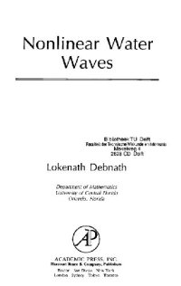 cover of the book Nonlinear Water Waves