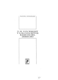 cover of the book G. H Von Wright y los conceptos básicos del derecho