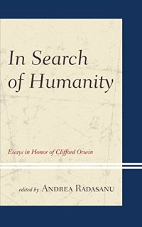 cover of the book In Search of Humanity: Essays in Honor of Clifford Orwin