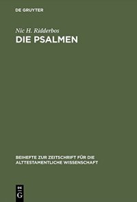 cover of the book Die Psalmen: Stilistische Verfahren und Aufbau; Mit besonderer Berücksichtigung von Ps 1—41