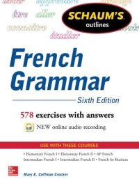 cover of the book Schaum’s Outline of French Grammar