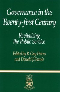 cover of the book Governance in the Twenty-first Century: Revitalizing the Public Service