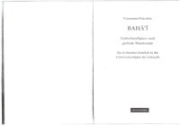 cover of the book Baha’i: Einheitsreligion und globale Theokratie. Ein kritischer Einblick in die Universalreligion der Zukunft