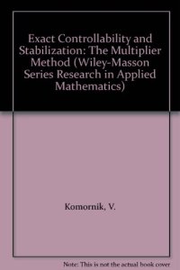 cover of the book Exact Controllability and Stabilization: The Multiplier Method