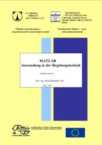 cover of the book MATLAB Anwendung in der Regelungstechnik