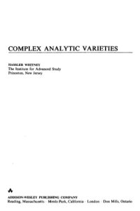 cover of the book Complex analytic varieties