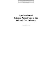 cover of the book Applications of seismic anisotropy in the oil and gas industry