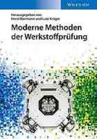 cover of the book Moderne methoden der Werkstoffprüfung