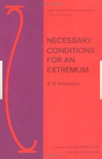 cover of the book Necessary conditions for an extremum