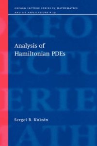 cover of the book Analysis of Hamiltonian PDEs