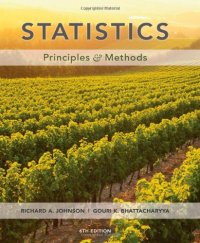 cover of the book Statistics : principles and methods