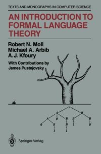 cover of the book An introduction to formal language theory