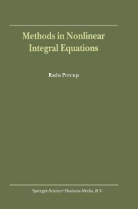 cover of the book Methods in nonlinear integral equations