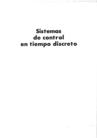 cover of the book Sistemas de control en tiempo discreto