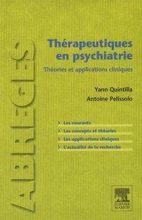 cover of the book Thérapeutiques en Psychiatrie. Théories et Applications Cliniques