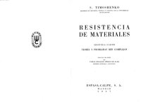 cover of the book Resistencia de materiales. Parte 2,  Teoría y problemas más complejos