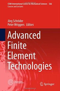 cover of the book Advanced Finite Element Technologies