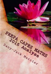 cover of the book Prepa CAPES maths 2016 : analyse