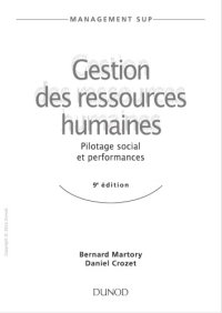 cover of the book Gestion des ressources humaines : pilotage social et performances